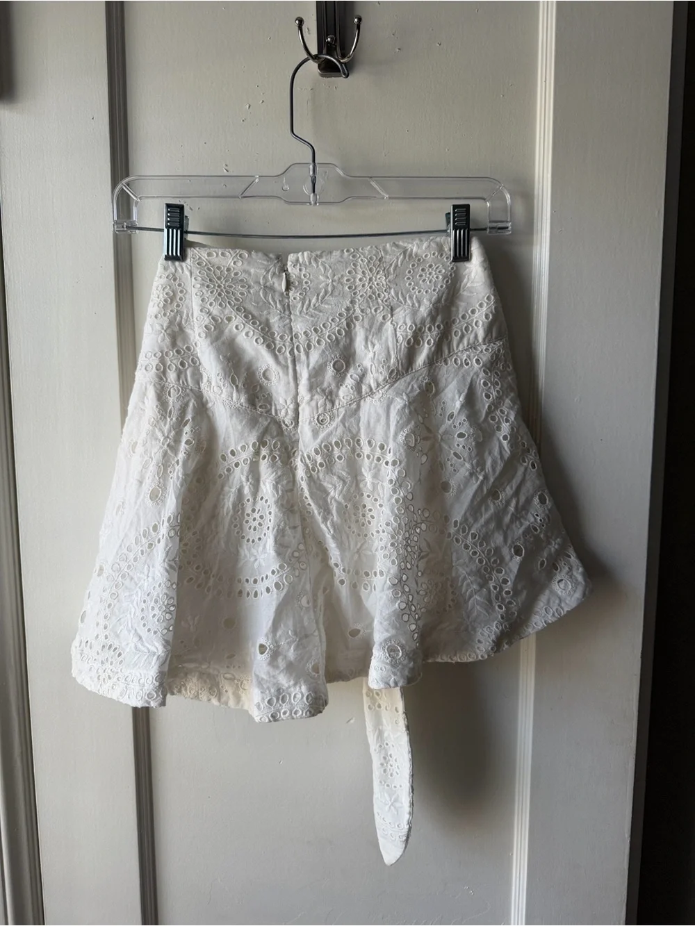 Revolve Tularosa Carlotta Cream Eyelet Tie-Waist Skort - Picture 5 of 5